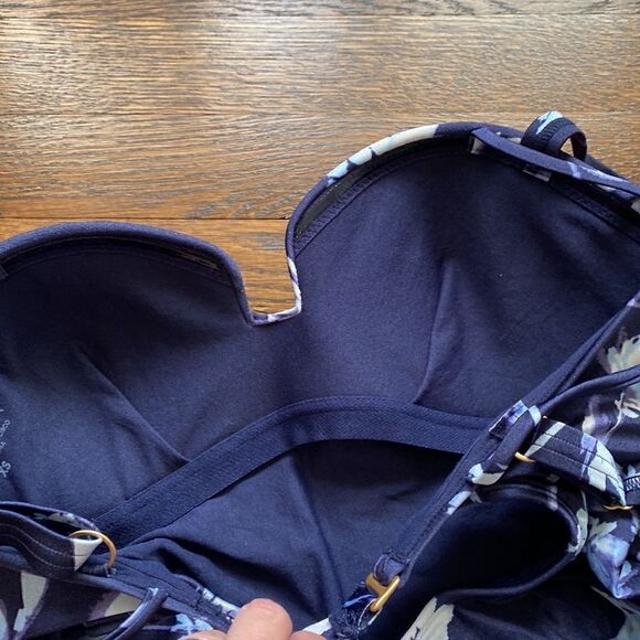 Athleta Aqualuxe Print Square Plunge Tankini - Size XS - Picture 10 of 10